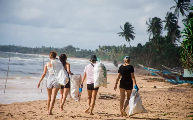 2. Beach cleanup