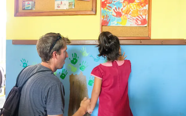 1. Painting with children